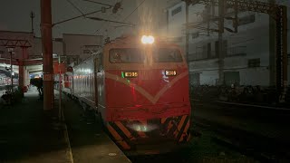 《開車all right！》7501次貨物列車樹林站開車離站  本務E305電力機車+次位回送R31柴電機車  壯觀的長編組國軍裝甲車軍運列車  2024/10/29