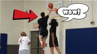 Pro Dunker Playing 5v5 Basketball