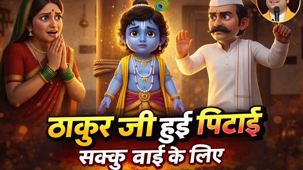 पंढरीनाथ श्री विठल भगवान आए सक्कु बाई को बचाने। @BhaktiPath #indreshupadhyay 