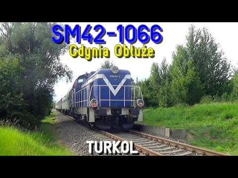 Special train to Gdynia Oksywie: SM42-1066 TURKOL at Gdynia Obluze