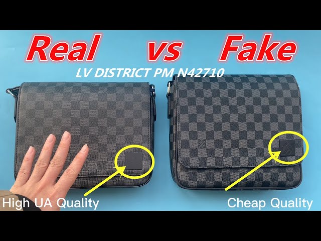 Real vs fake district pm messenger bag｜TikTok Search