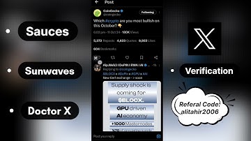 Doctor X Twitter Verification | Sauces Verification | Sunwaves verification #icenetwork #kyc #verify