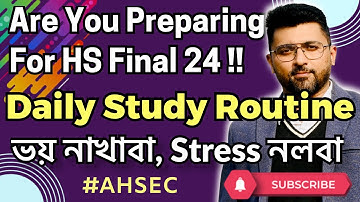 Daily Study Routine | How to study all subjects for Boards | #ahsec #onlineclasses #class12physics