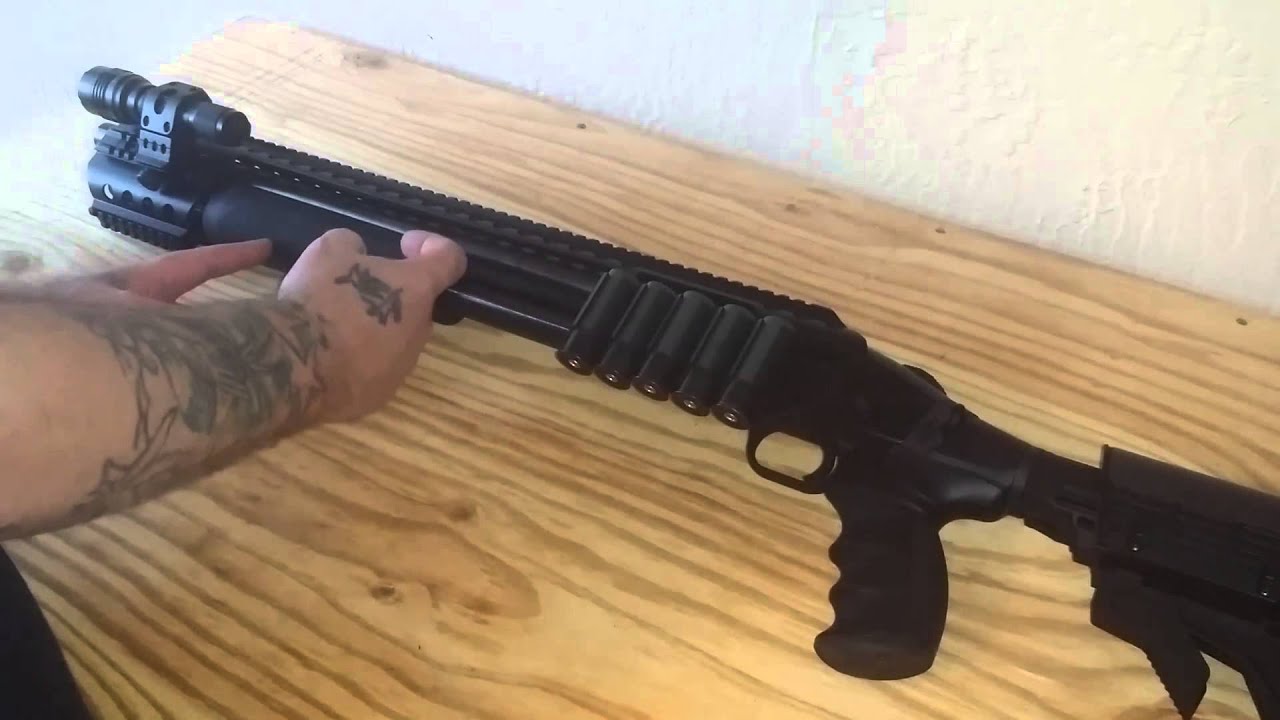 mossberg 500 tactical conversion part 4 black aces tactical YouTube