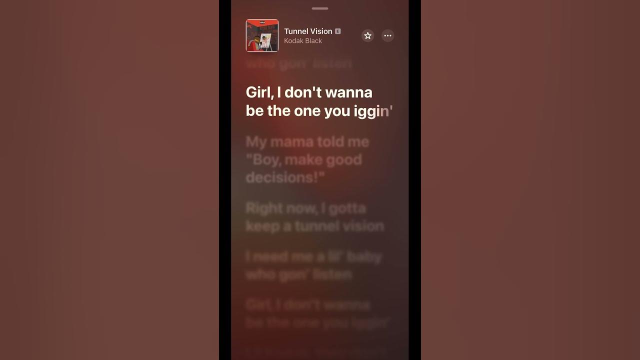 Kodak Black - Tunnel Vision #lyrics #shorts