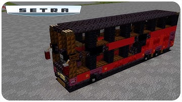 How to Build a Coach Bus in Minecraft (Setra S531 DT) Minecraft Coach Bus Tutorial