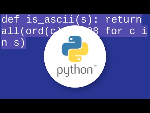How to check if a string in Python is in ASCII?