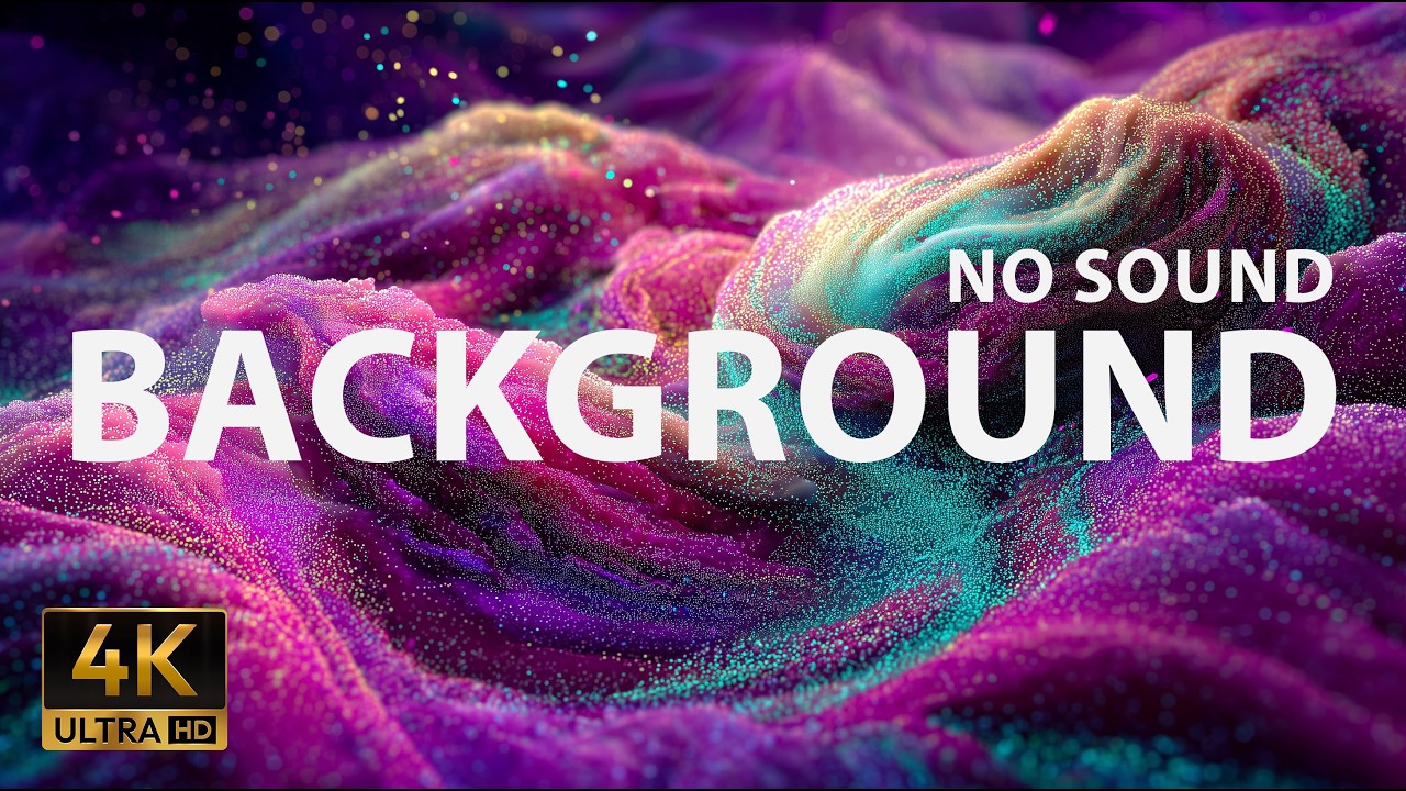 2H Surreal Neon Landscape | 4K Abstract Background (No Sound) #background #screensaver #abstract