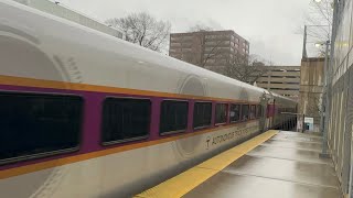 RARE TRACK INSPECTION CAR (MBTA MBB on the South Side) Commuter Rail Ride