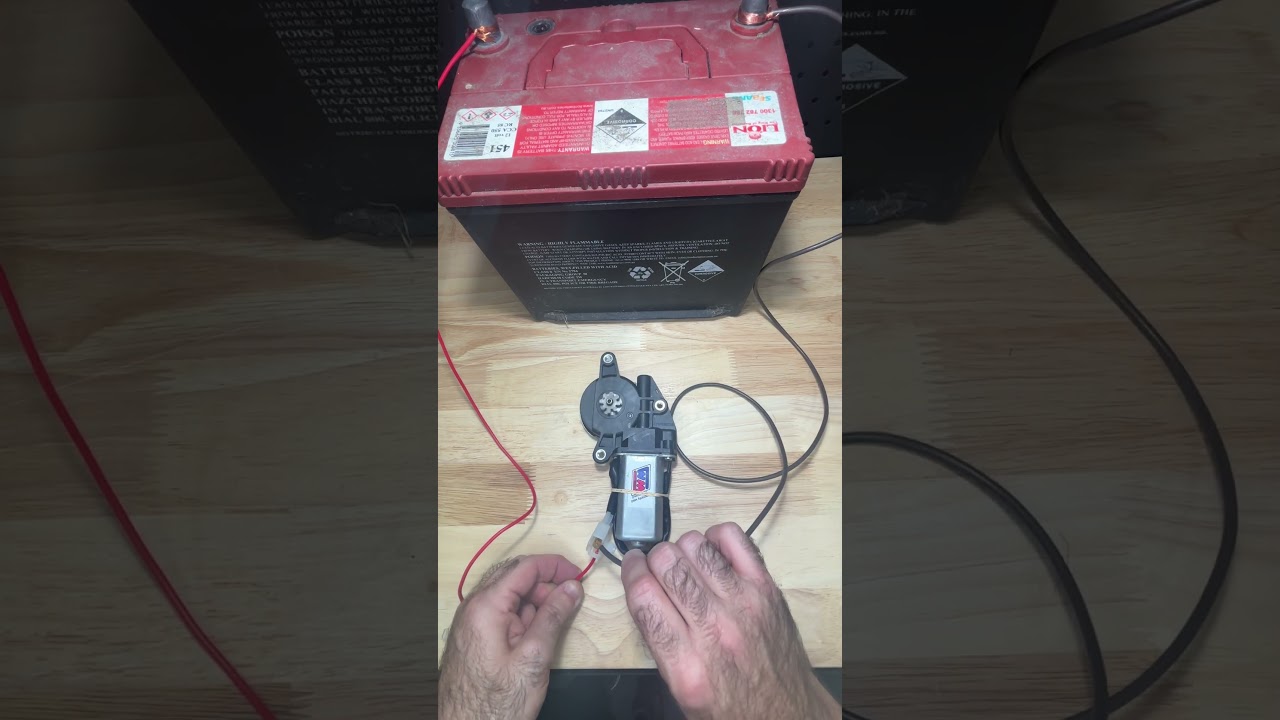 Simple Window Motor Bench Test