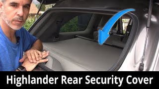 Toyota Highlander Rear Deck Security Cover
