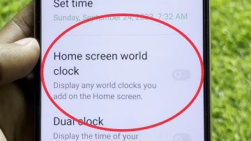 Home screen world clock in oppo mobile