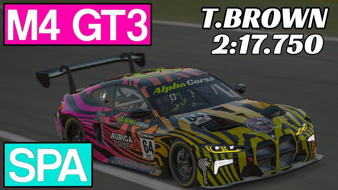 iracing-bmw-m4-gt3-spa-hot-lap-youtube