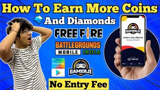 How To Earn More Coins And Diamonds in Gamerji App | Review Gamerji App | Free Fire Tournament App screenshot 3