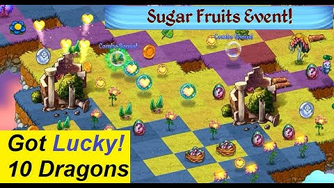 Merge Dragons - Sugar Fruits Event Oct 2020 - Part3 Got Lucky with 10 Dragons Gameplay