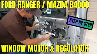 Ford Ranger / Mazda B4000 power window motor and regulator replacement (the quickest easiest way!) by The Joy of Wrenching 130 views 1 month ago 25 minutes