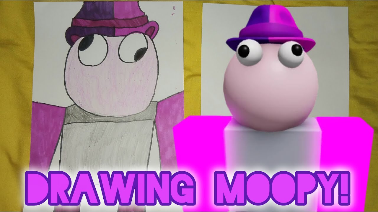 Drawing Moopy! [Piggy] - YouTube