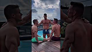 Do you wanna taste it too?😝😈 hot muscular guy big bulge dick thighs ass nude #shorts #onlyfans