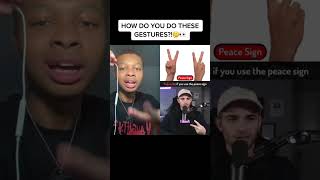 HOW DO YOU DO THESE GESTURES?!🤔 @Sambucha  #shorts