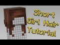 How To Make Short Girl Hair On Your Minecraft Skin 