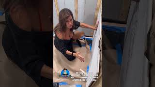 Tip Trick run the tile over the edge of the basin Make it with Mary Construction