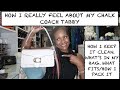 WHAT'S IN MY CHALK COACH TABBY 26? HOW I KEEP IT CLEAN.  HOW I PACK IT/WHAT FITS