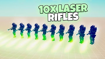 10X LASER RIFLES VS EVERY FACTION. SPACE WARRIORS | TABS MODDED GAMEPLAY