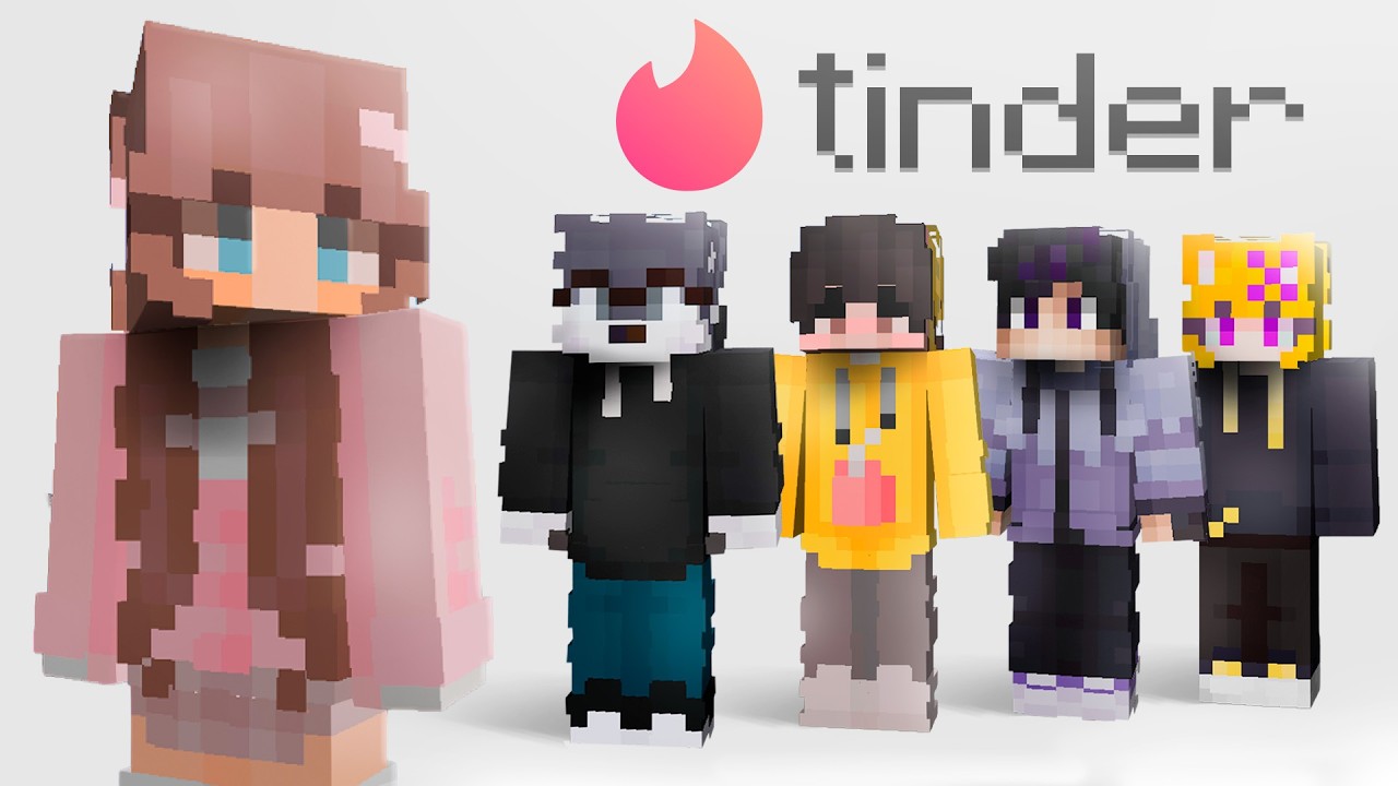 HICE un TINDER con STREAMERS en MINECRAFT