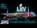 The night before super bowl liv in miami 2020  south beach bayfront park  hard rock stadium