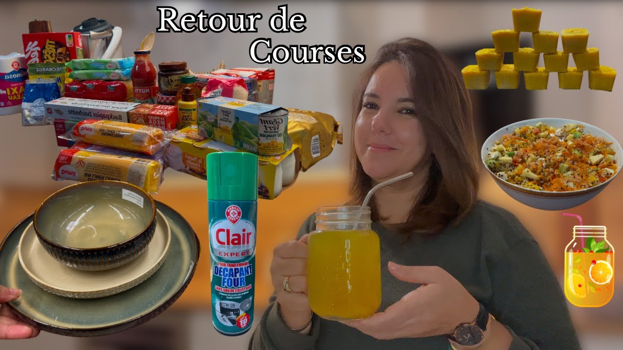 Retour de course🛒|أقوى علاج للبرد بمكونات منزلية بسيطة🤧+سلطة كينوا صحية وسريعة