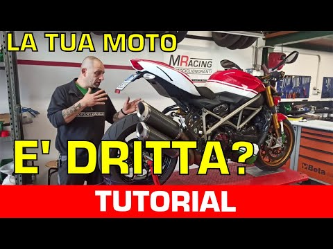 Video: Come si controlla se il telaio di una moto è dritto?