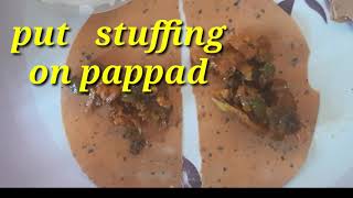 Recipe#VEG PATIALA#stuffed papad rolls#Gravy#