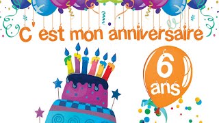 50min de chansons pour fêter l&#39;anniversaire des tout-petits : 6 ans !🎁