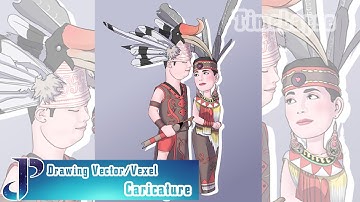 Tutorial PaintTool SAI How to Draw Vector/Vexel Caricature 02