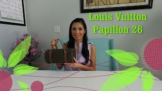 LOUIS VUITTON PAPILLON 26 MONOGRAM CANVAS HANDBAG- TT3266-SOLD