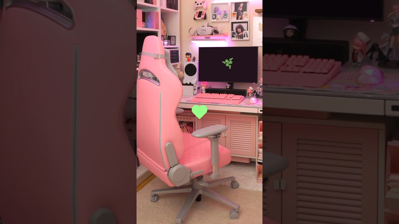🎮💚Best Gaming Chair Ever! Razer Enki Pink Quartz 🩷‪@razer