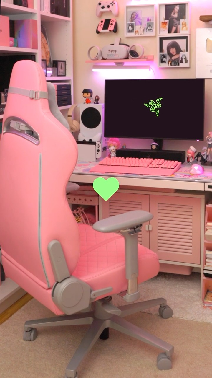 🎮💚Best Gaming Chair Ever! Razer Enki Pink Quartz 🩷‪@razer