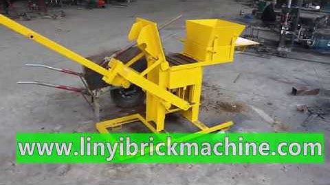 Low investment high profit business QMR2-40 Manual simple interlocking clay brick making machine