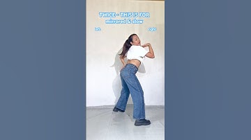 [tutorial] TWICE THIS IS FOR Dance Tutorial Mirrored and Slow #TWICE #THISISFOR #Shorts