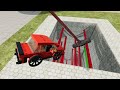 LEGO Car vs Giant Hammer at the Deadly Pit!