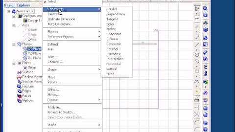 Alibre Design: Sketch Constraints -- Part 1