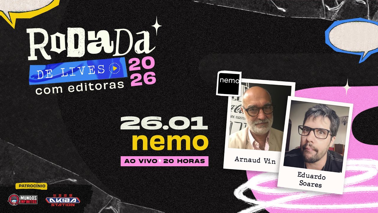 RODADA DE LIVES 2026 | Editora Nemo ⚡  O que vem por aí!