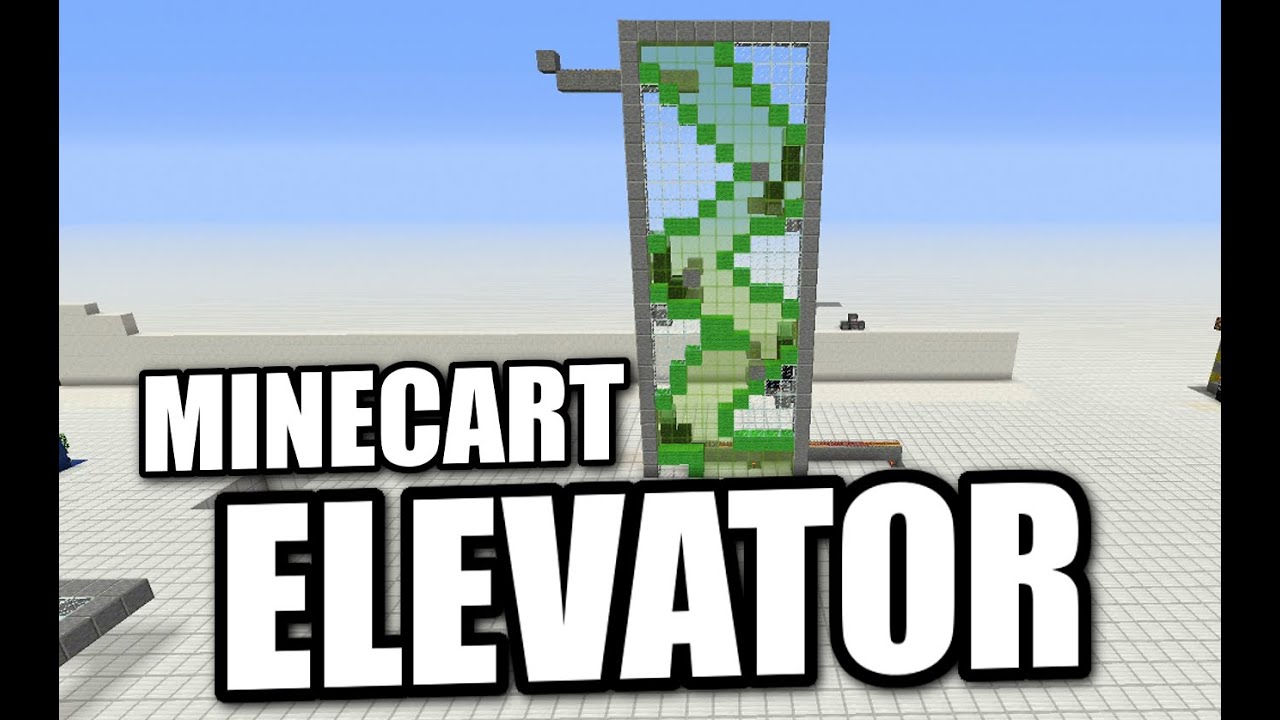 Minecraft Bedrock - Minecart Elevator ⬆️⬇️ ( Easy Up & Down )[ Tutorial ...