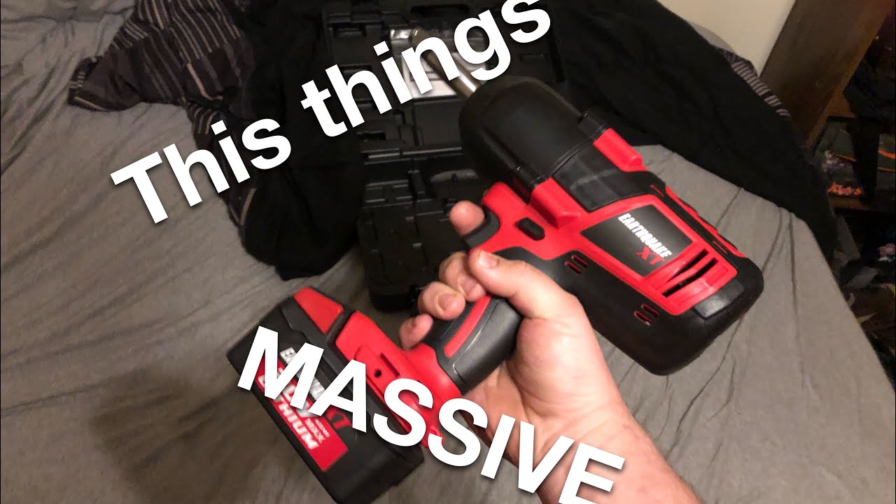 Earthquake XT battery impact wrench Unboxing YouTube