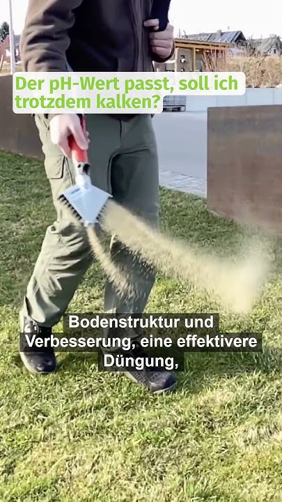 Sollte man den Rasen kalken, wenn der pHWert passt?🌱rasenkalk lawn 