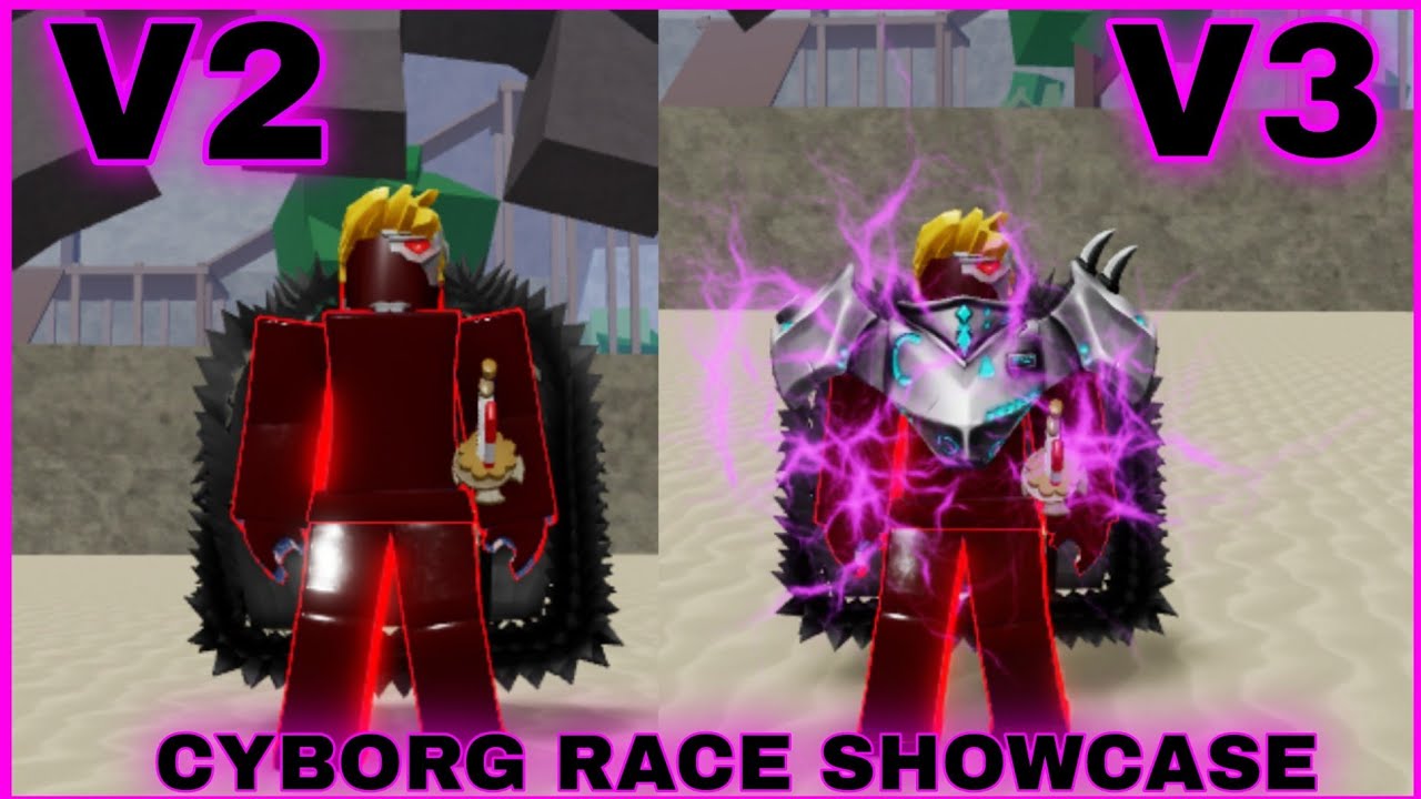 Cyborg race v1 to v3 #bloxfruits #roblox #fyp
