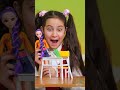 🧸 My Doll Goes To SCHOOL! Tiny Desk and Chair! ✏️😍 #kids #fun