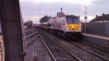 IE 201 Class loco 206 + Enterprise Train - Howth Junction 21/1/17