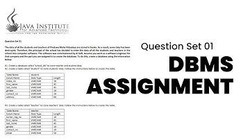 Database Management System Question Set 01