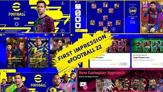 🔥🥵 || First Impression of eFootball 22 Mobile || 2 years Wait Worth It😱